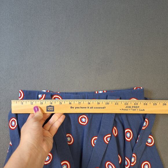 Her Universe Marvel Captain America Shield Women's Size MD Skirt Suspender Blue - Picture 6 of 8